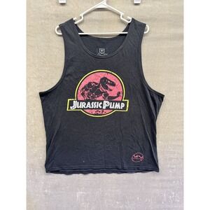 Meathead Nation Jurassic Pump Shirt Mens XL Sleeveless Gym Tank Top Bodybuilding